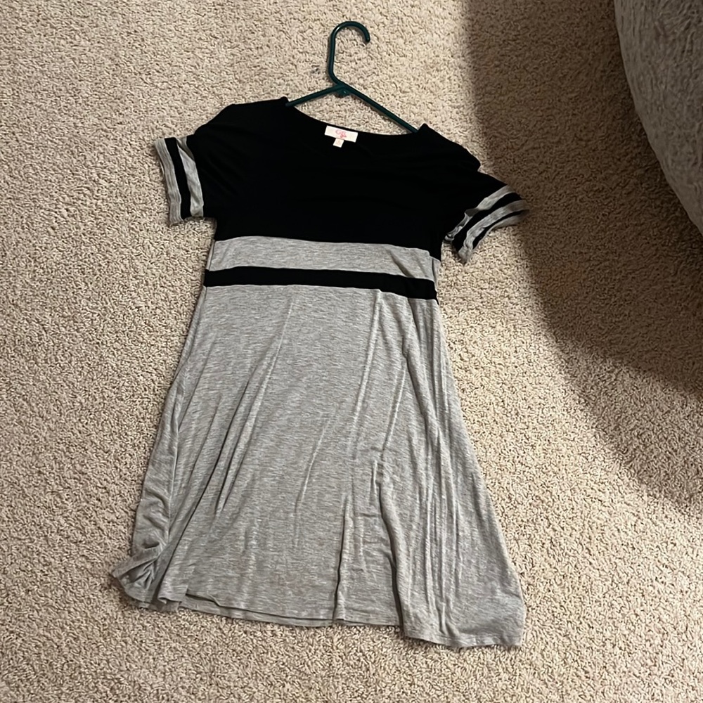 Mini Black and Gray Dress
